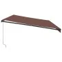 Manuelle ausfahrbare Markise in Braun, 600x350 cm. von , Markisen - Ref: Foro24-3215415, Preis: 574,23 €, Rabatt: %