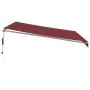 Automatische ausfahrbare Markise in Bordeauxrot, 400x350 cm. von , Markisen - Ref: Foro24-3214984, Preis: 448,47 €, Rabatt: %