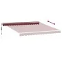 Automatic retractable awning in burgundy color, 400x350 cm. by , Awnings - Ref: Foro24-3214984, Price: 439,31 €, Discount: %