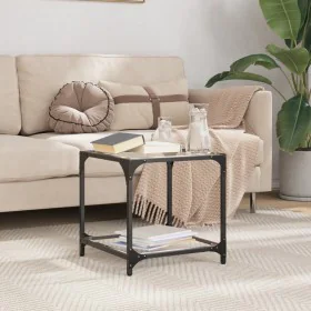 Mesa de centro superficie vidrio transparente acero 40x40x40 cm by , Coffee table - Ref: Foro24-845962, Price: 32,62 €, Disco...