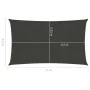 Sail awning anthracite gray HDPE 160 g/m² 2.5x5 m by vidaXL, Umbrellas - Ref: Foro24-311071, Price: 37,24 €, Discount: %