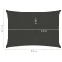 Anthracite grey HDPE sail shade 160 g/m² 2.5x3.5 m by vidaXL, Umbrellas - Ref: Foro24-311068, Price: 28,83 €, Discount: %