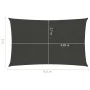 Sail awning anthracite gray HDPE 160 g/m² 3x4.5 m by vidaXL, Umbrellas - Ref: Foro24-311073, Price: 35,85 €, Discount: %