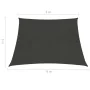 Sail awning anthracite gray HDPE 160 g/m² 3/4x3 m by vidaXL, Umbrellas - Ref: Foro24-311104, Price: 41,95 €, Discount: %