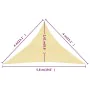 Toldo de vela HDPE beige 160 g/m² 4x4x5,8 m de vidaXL, Sombrillas - Ref: Foro24-311149, Precio: 24,58 €, Descuento: %