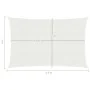 White HDPE sail awning 160 g/m² 3x4.5 m by vidaXL, Umbrellas - Ref: Foro24-311238, Price: 36,83 €, Discount: %