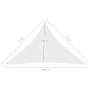 Weiße HDPE-Segelmarkise 160 g/m² 4x4x5,8 m von vidaXL, Sonnenschirme - Ref: Foro24-311259, Preis: 27,14 €, Rabatt: %
