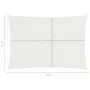 White HDPE sail awning 160 g/m² 3x4 m by vidaXL, Umbrellas - Ref: Foro24-311237, Price: 32,40 €, Discount: %