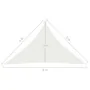 White HDPE sail awning 160 g/m² 5x5x6 m by vidaXL, Umbrellas - Ref: Foro24-311265, Price: 42,14 €, Discount: %