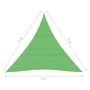 HDPE sail awning light green 160 g/m² 5x5x5 m by vidaXL, Umbrellas - Ref: Foro24-311317, Price: 32,10 €, Discount: %