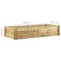 Hochbeet für Gemüse aus imprägnierter Kiefer 197x100x40cm von vidaXL, Töpfe und Pflanzgefäße - Ref: Foro24-43345, Preis: 101,...