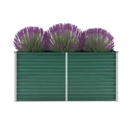 Grünes Gartenbett aus verzinktem Stahl, 160 x 40 x 77 cm von vidaXL, Töpfe und Pflanzgefäße - Ref: Foro24-44849, Preis: 59,76...