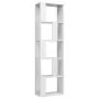 Estantería madera contrachapada blanco brillante 45x24x159 cm de vidaXL, Librerías y estanterías - Ref: Foro24-800114, Precio...