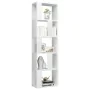 Regal aus glänzend weißem Sperrholz, 45 x 24 x 159 cm von vidaXL, Bücherregale und Regale - Ref: Foro24-800114, Preis: 57,29 ...