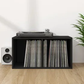 Schallplattenhülle aus schwarzem Sperrholz, 71 x 34 x 36 cm von vidaXL, CD- und DVD-Speicher - Ref: Foro24-800118, Preis: 34,...