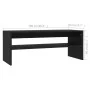 Black plywood coffee table 100x40x40 cm by vidaXL, Coffee table - Ref: Foro24-800127, Price: 51,61 €, Discount: %