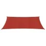 Sail awning red HDPE 160 g/m² 3.5x4.5 m by vidaXL, Umbrellas - Ref: Foro24-311626, Price: 43,23 €, Discount: %