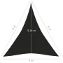 Segelmarkise HDPE schwarz 160 g/m² 5x6x6 m von vidaXL, Sonnenschirme - Ref: Foro24-311758, Preis: 33,64 €, Rabatt: %