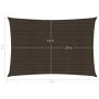 Sail awning HDPE brown 160 g/m² 2x4 m by vidaXL, Umbrellas - Ref: Foro24-311779, Price: 31,41 €, Discount: %