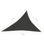 Schwarze HDPE-Segelmarkise 160 g/m² 3x4x5 m von vidaXL, Sonnenschirme - Ref: Foro24-311751, Preis: 32,14 €, Rabatt: %