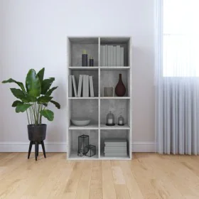 Gray plywood shelving/sideboard 66x30x130 cm by vidaXL, Bookcases and shelves - Ref: Foro24-800157, Price: 74,25 €, Discount: %