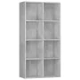 Gray plywood shelving/sideboard 66x30x130 cm by vidaXL, Bookcases and shelves - Ref: Foro24-800157, Price: 75,24 €, Discount: %