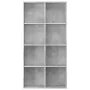 Gray plywood shelving/sideboard 66x30x130 cm by vidaXL, Bookcases and shelves - Ref: Foro24-800157, Price: 75,24 €, Discount: %
