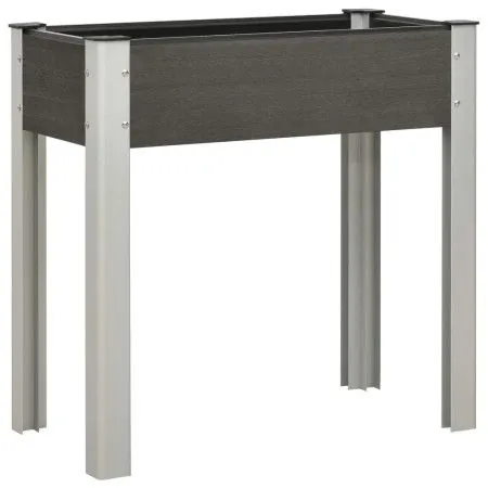 Mesa de cultivo para jardín WPC gris 75x40x75 cm de vidaXL, Maceteros y jardineras - Ref: Foro24-149010, Precio: 62,24 €, Des...