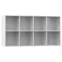 Regal/Sideboard weiß glänzend Furnier 66x30x130 cm von vidaXL, Bücherregale und Regale - Ref: Foro24-800159, Preis: 88,95 €, ...