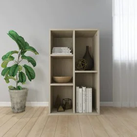 Plywood oak-colored shelf/sideboard 50x25x80cm by vidaXL, Bookcases and shelves - Ref: Foro24-800165, Price: 50,46 €, Discoun...