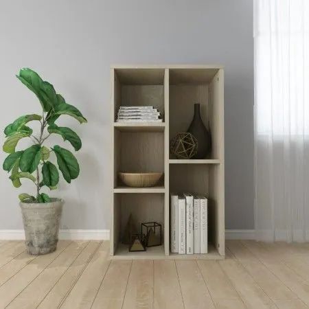 Regal/Sideboard aus Eichenfarbenem Sperrholz 50x25x80cm von vidaXL, Bücherregale und Regale - Ref: Foro24-800165, Preis: 50,4...