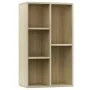 Regal/Sideboard aus Eichenfarbenem Sperrholz 50x25x80cm von vidaXL, Bücherregale und Regale - Ref: Foro24-800165, Preis: 50,4...