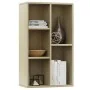 Regal/Sideboard aus Eichenfarbenem Sperrholz 50x25x80cm von vidaXL, Bücherregale und Regale - Ref: Foro24-800165, Preis: 50,4...