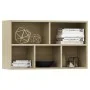 Regal/Sideboard aus Eichenfarbenem Sperrholz 50x25x80cm von vidaXL, Bücherregale und Regale - Ref: Foro24-800165, Preis: 50,4...