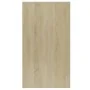 Plywood oak-colored shelf/sideboard 50x25x80cm by vidaXL, Bookcases and shelves - Ref: Foro24-800165, Price: 50,42 €, Discoun...