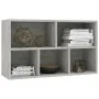 Estantería/Aparador madera contrachapada gris 50x25x80 cm de vidaXL, Librerías y estanterías - Ref: Foro24-800166, Precio: 44...