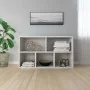 Glossy white plywood shelf/sideboard 50x25x80 cm by vidaXL, Bookcases and shelves - Ref: Foro24-800168, Price: 43,14 €, Disco...