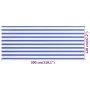 HDPE Balkonmarkise blau und weiß 120x300 cm von vidaXL, Sonnenschirme - Ref: Foro24-310892, Preis: 17,00 €, Rabatt: %