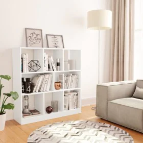 Plywood white bookshelf 97.5x29.5x100cm by vidaXL, Bookcases and shelves - Ref: Foro24-800171, Price: 76,69 €, Discount: %