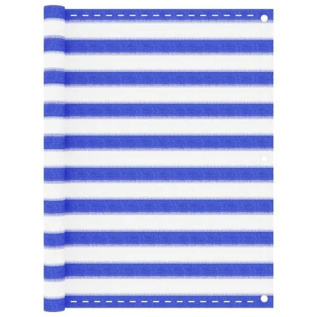 Blau-weiße HDPE-Balkonmarkise 120x400 cm von vidaXL, Sonnenschirme - Ref: Foro24-310893, Preis: 15,14 €, Rabatt: %
