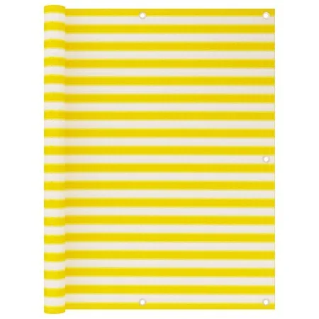 Gelb-weiße HDPE-Balkonmarkise 120x600 cm von vidaXL, Sonnenschirme - Ref: Foro24-310883, Preis: 17,21 €, Rabatt: %