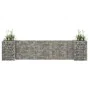 H-shaped gabion planter steel wire 260x40x60 cm by vidaXL, Pots and planters - Ref: Foro24-145659, Price: 62,02 €, Discount: %