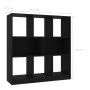 Estantería librería madera contrachapada negro 97,5x29,5x100cm de vidaXL, Librerías y estanterías - Ref: Foro24-800172, Preci...