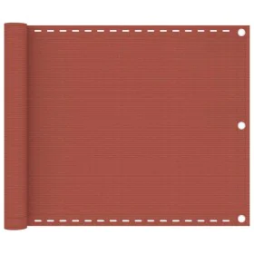 Terracotta HDPE balcony awning 75x600 cm by vidaXL, Umbrellas - Ref: Foro24-310947, Price: 19,94 €, Discount: %