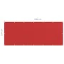 Toldo para balcón HDPE rojo 120x300 cm de vidaXL, Sombrillas - Ref: Foro24-311012, Precio: 14,12 €, Descuento: %