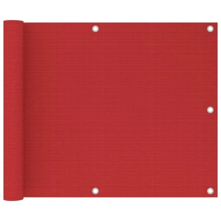 Red HDPE balcony awning 75x500 cm by vidaXL, Umbrellas - Ref: Foro24-311006, Price: 11,48 €, Discount: %