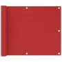 Red HDPE balcony awning 75x500 cm by vidaXL, Umbrellas - Ref: Foro24-311006, Price: 11,48 €, Discount: %