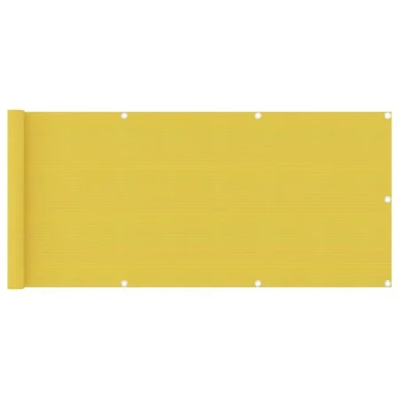 Yellow HDPE balcony awning 75x400 cm by vidaXL, Umbrellas - Ref: Foro24-310993, Price: 16,59 €, Discount: %