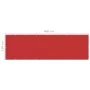 Toldo para balcón HDPE rojo 120x400 cm de vidaXL, Sombrillas - Ref: Foro24-311013, Precio: 16,11 €, Descuento: %