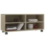 Mueble de TV ruedas madera contrachapada color roble 90x35x35cm de vidaXL, Muebles TV - Ref: Foro24-800183, Precio: 61,30 €, ...